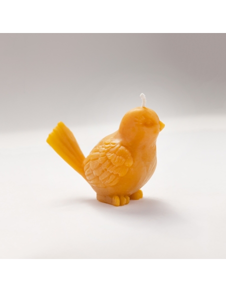 Sparrow bird natural beeswax candle