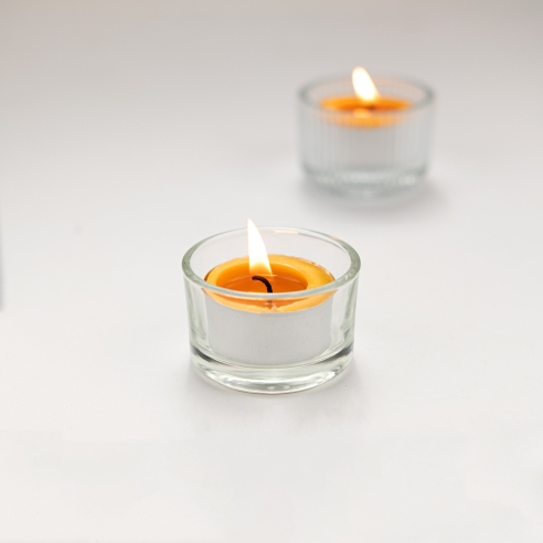 Tealight candles glass holder