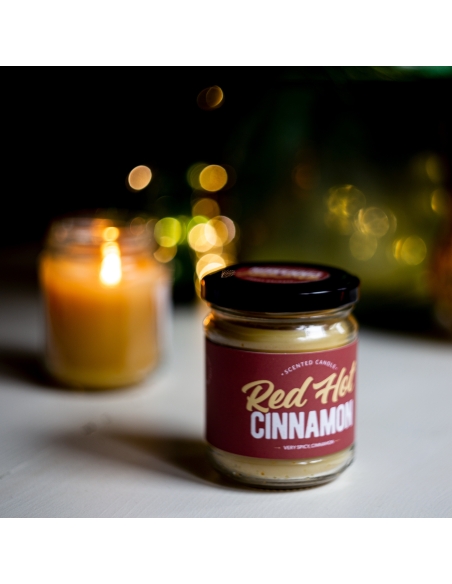 Cinnamon Scented scented natural beeswax candle, jar