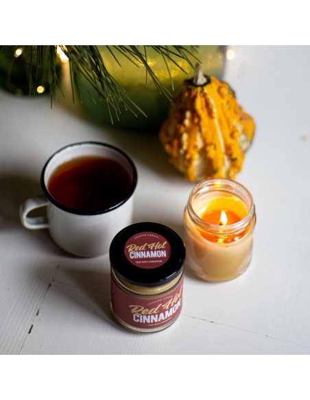 Cinnamon Scented duftende natürliche Bienenwachskerze, Glas