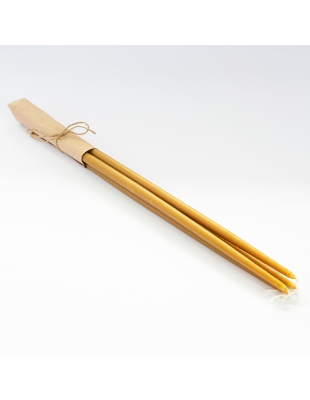 Getauchte Bienenwachskerzen, schlank - 44cm, 17"