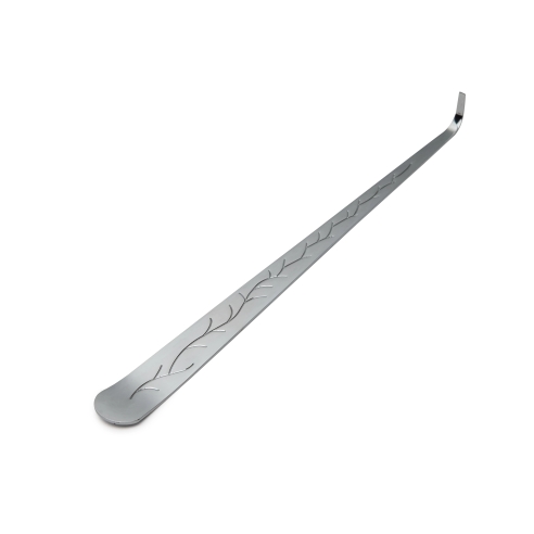 Candle wick dipper hook tool - ornamental, chrome