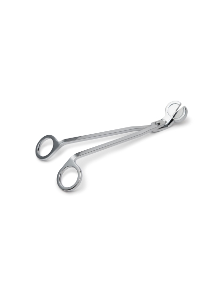 Candle wick trimmer scissors, chrome