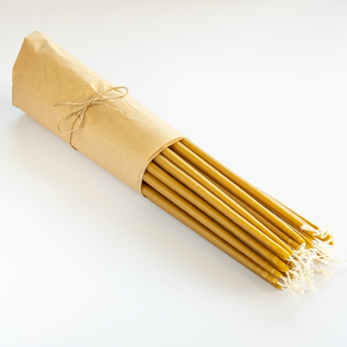 Getauchte Bienenwachskerzen - 36cm, 14"