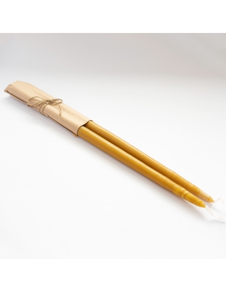 Getauchte Bienenwachskerzen, dick - 44cm, 17"