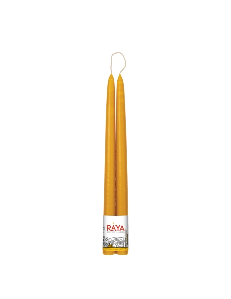 Klassische Spitzkerzen aus reinem Bienenwachs - 32 cm, 13"
