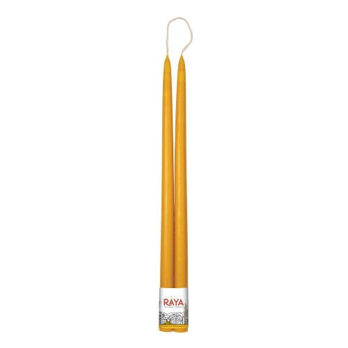 Classic taper candles of pure beeswax - 44 cm, 17"
