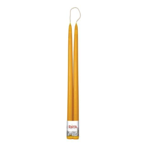 Klassische Spitzkerzen aus reinem Bienenwachs - 44 cm, 17"