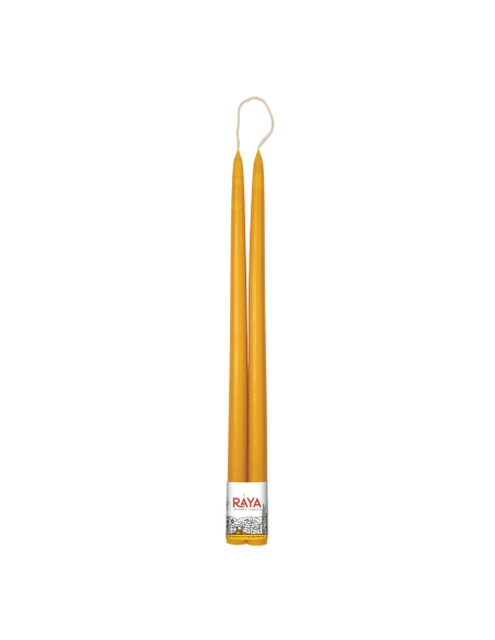 Klassische Spitzkerzen aus reinem Bienenwachs - 44 cm, 17"