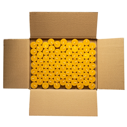 Pure Beeswax Tealight Candle refills, 336pcs box