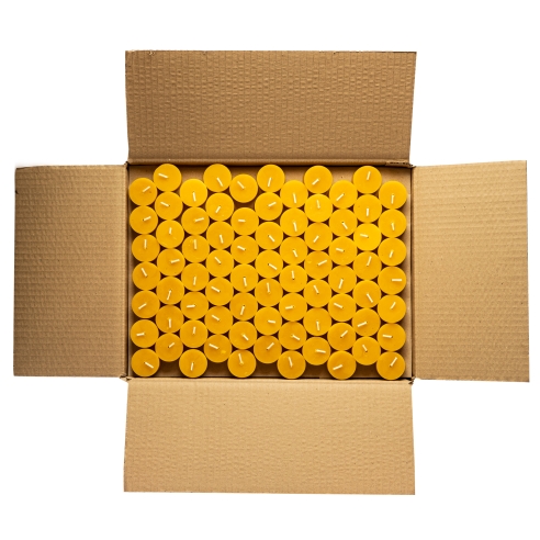 Reines Bienenwachs Teelicht Kerze Nachfüllungen, 336pcs Box