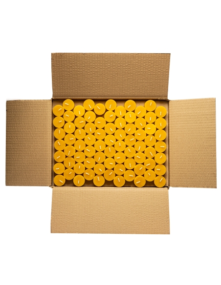 Reines Bienenwachs Teelicht Kerze Nachfüllungen, 336pcs Box