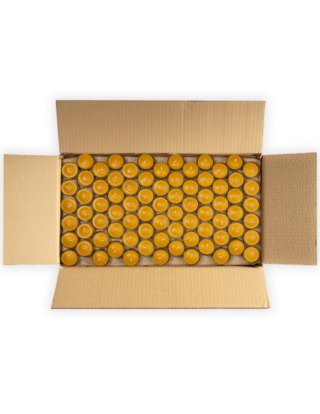 Reines Bienenwachs Teelicht Kerze, Aluminium Tassen - 308pcs Box