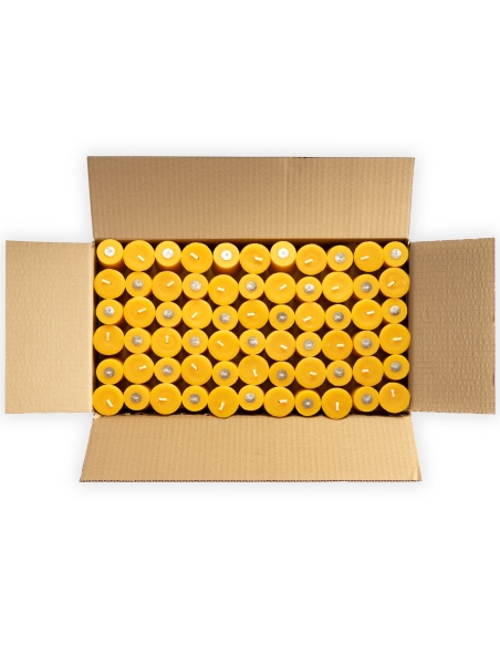 Pure Beeswax Votive Candles - refills 66 pcs box