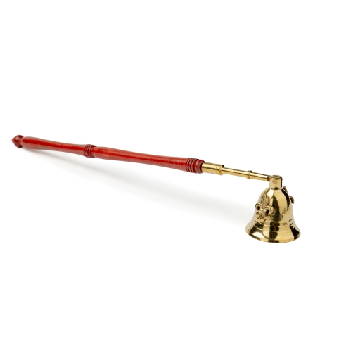 Candle bell extinguisher - gold color, ornament
