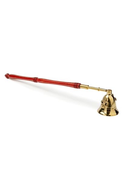 Candle bell extinguisher - gold color, ornament
