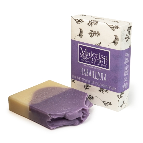 Handgemachtes Seifenstück, Lavendel