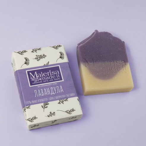Handmade soap bar, lavender