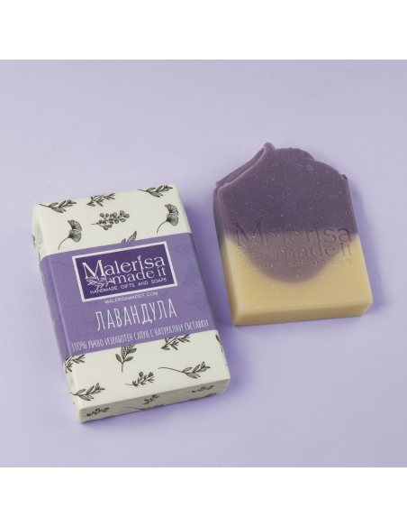 Handmade soap bar, lavender