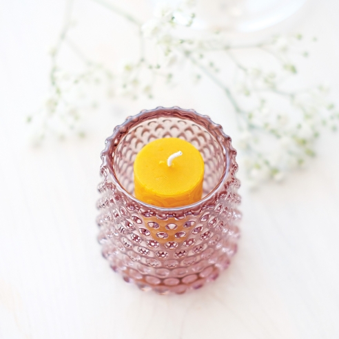 Natural Beeswax Ornamental Candle - Waves candle
