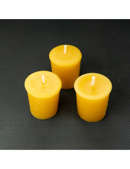 Natural Beeswax Votive Candles, refills - dicount packs
