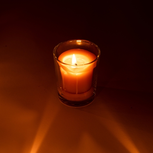 Votive candles glass holder